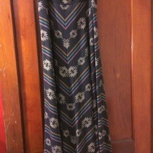 Tribal print maxi skirt